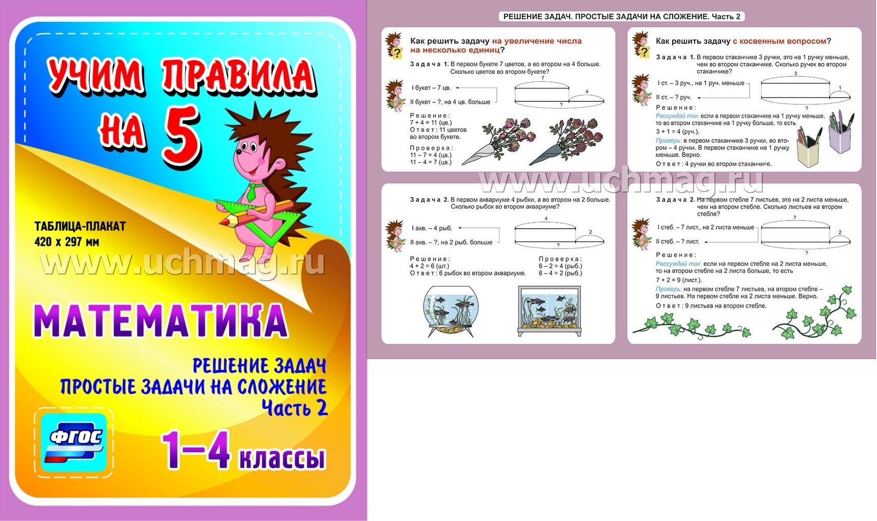 Плакат решение задач для 3 класса