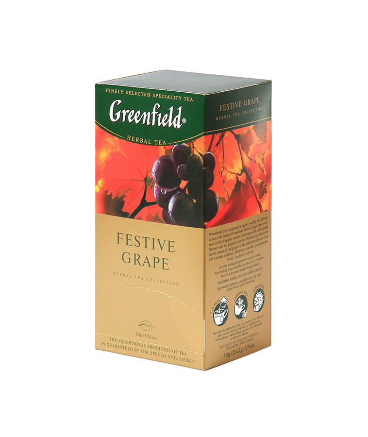 Гринфилд виноград. Чай черный Greenfield фестив Грэйп, 25 пакетиков. Гринфилд фестив Грэйп 25п*2г (виноград)/10. Чай Гринфилд фестив грейп 25 пак. Festive grape чай Гринфилд.