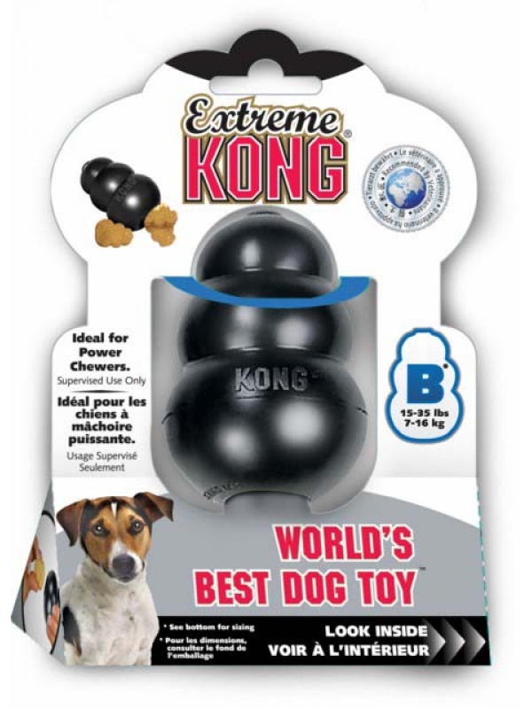 KONG Extreme игрушка для собак &quot;КОНГ&quot; M очень прочная средняя 8х6 см