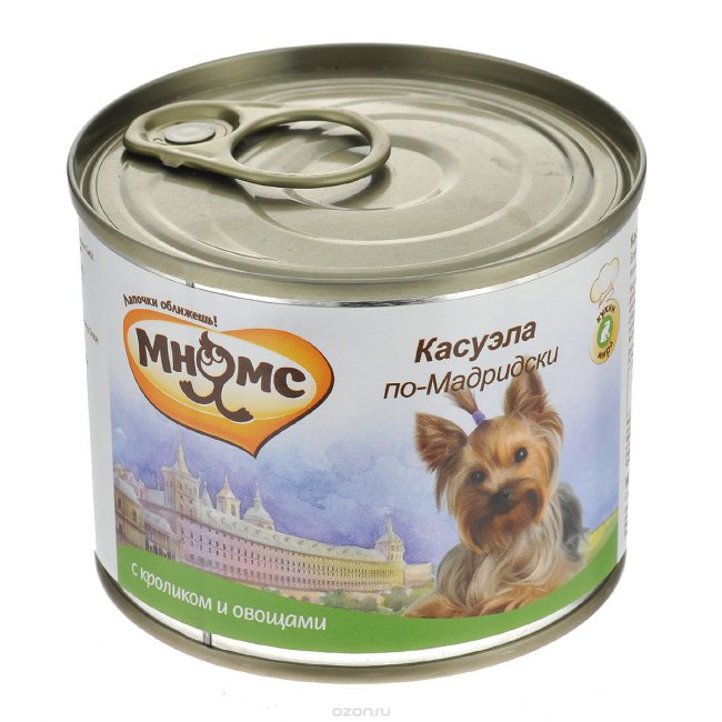 Мнямс консервы для собак Касуэла по-мадридски (кролик с овощами) 200 г
