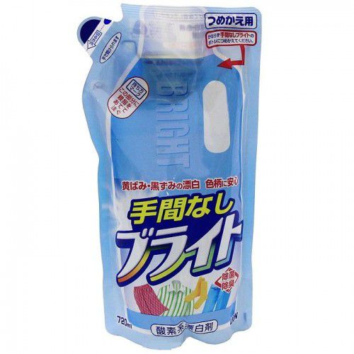 Bright Кислородный отбеливатель для деликатных тканей Яркость, запаска  (Lion (Japan)) 720ml