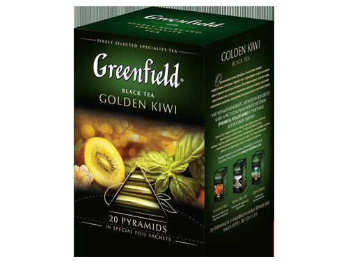Чай Гринфилд пирам. Golden qiwi 1,8г