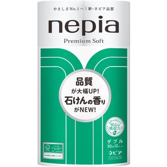 &quot;NEPIA&quot; &quot;Premium Soft&quot; Ароматизированная двухслойная туалетная бумага 30 м. (12 рулонов), 1/8