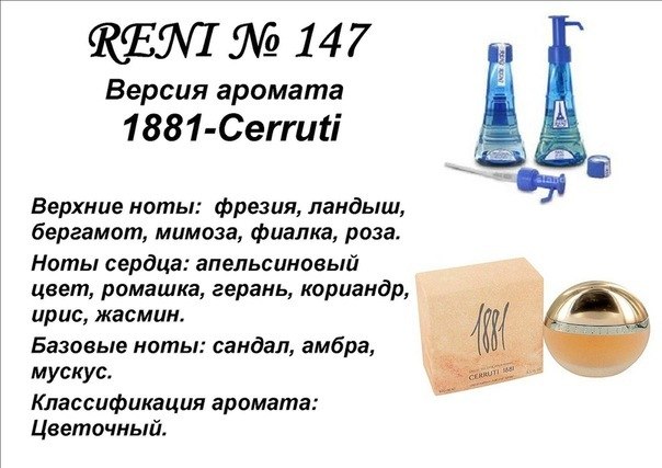 RENI 1881-Cerruti (Cerruti) 100мл