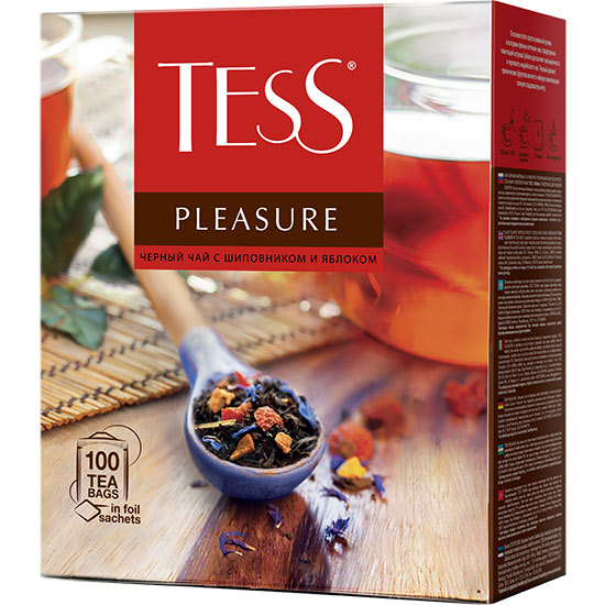 TESS Чай Тесс Pleasure black tea 1,5г 1/100/9