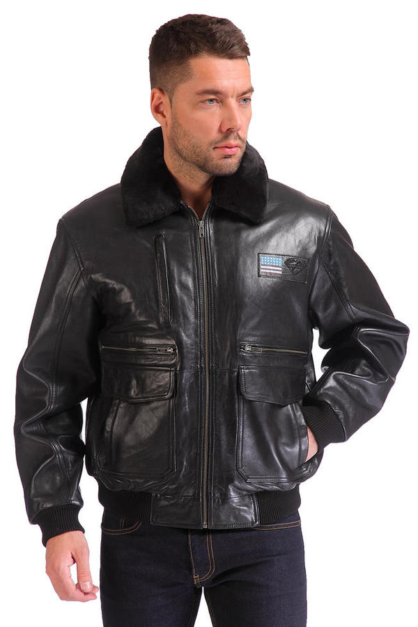 куртка альбатрос мужская кожаная на меху модель 19008. кожанка kaili. косуха kaili classic style. зимние кожаные куртки москва. осенняя куртка с мехом мужская.