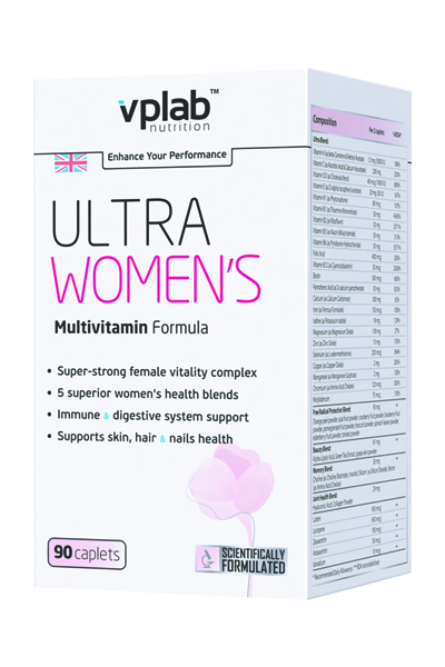 Витаминно-минеральный комплекс для женщин Vplab Ultra Women&#039;s Multivitamin Formula 90 каплет