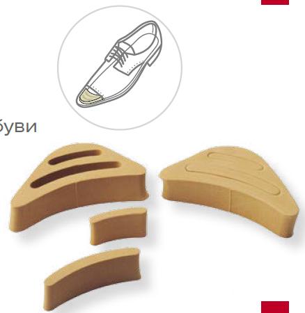Вкладка в носочную часть обуви (уп. 2 штуки)