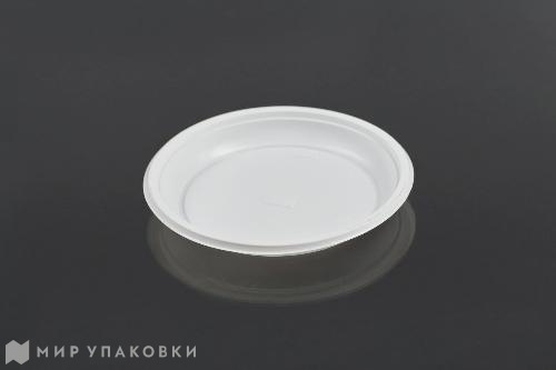 Мир упаковки Тарелка десертная РР d-165 ФОПОС (100 шт.) белая