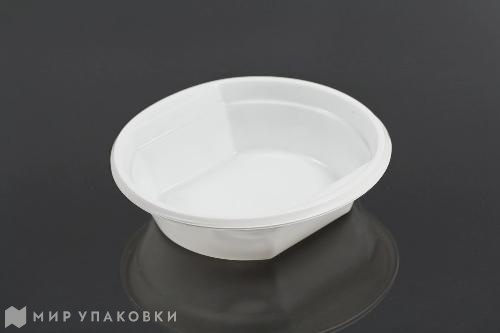 Мир упаковки Тарелка суповая PР (500 мл) белая ФОПОС (100 шт.)