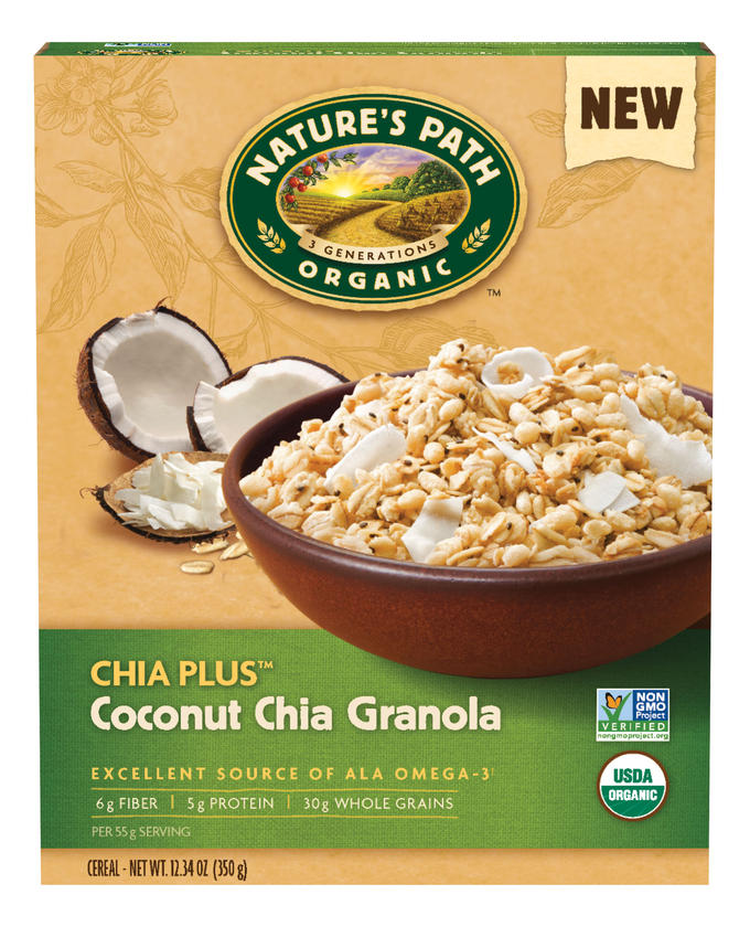 Chia Plus™ Coconut Chia Granola Органическая Гранола с кокосом и семенами чиа