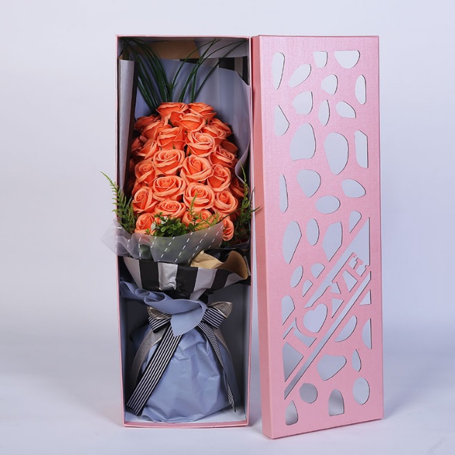 Букет из роз из мыла + подарочная коробка