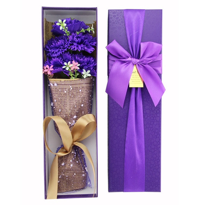 Букет из цветов из мыла + подарочная коробка