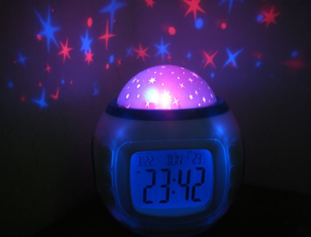 Светильник-ночник с электронными часами