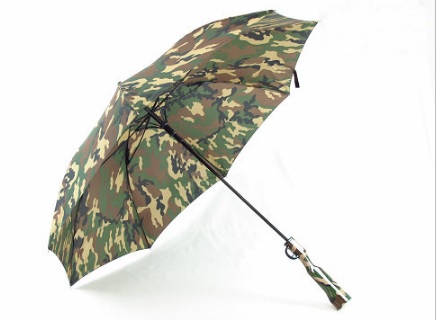 Зонт в военном стиле с ручкой в виде ружья