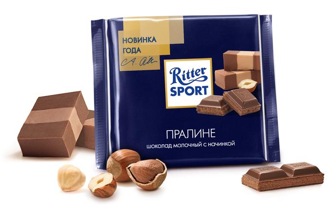 Шоколад Ritter Sport  молочный с пралине