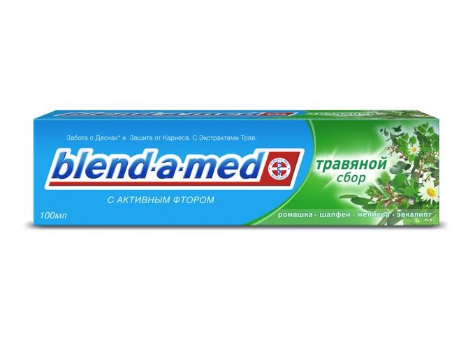 BLEND_A_MED Зубная паста Анти_Кариес Травяной Сбор 150мл