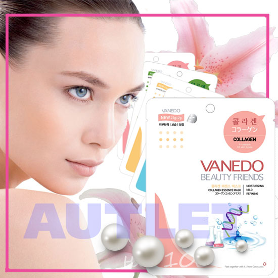 All New Cosmetic Vanedo Beauty Friends Разглаживающая кожу маска для лица с коллагеновой эссенцией 25 гр