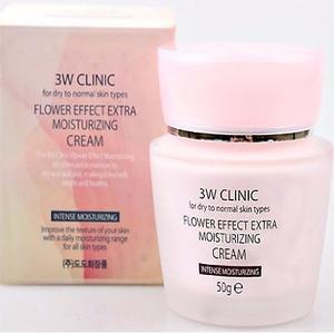 3W Clinic Flower Effect Extra Moisturizing Cream Увлажняющий крем для лица 50 гр.