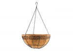 Кашпо подвесное с декором, с кокосовой корзиной, диаметр, 30 см// Palisad