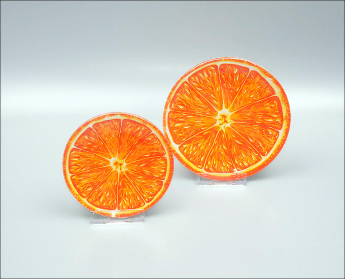 Тарелка декоративная круглой формы серии &quot;&quot;Апельсин&quot;&quot; 12см, (72 шт), Арт. 01035312