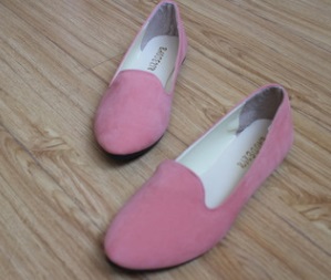 Туфли на плоской подошве; цвет РОЗОВЫЙ; материал внутри PU; размер: 35