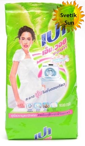 LION &quot;PAO M&quot; Стир.порошок д/всех типов стир.маш. 1000гр &quot;M Wash Soft&quot; с кондиционером