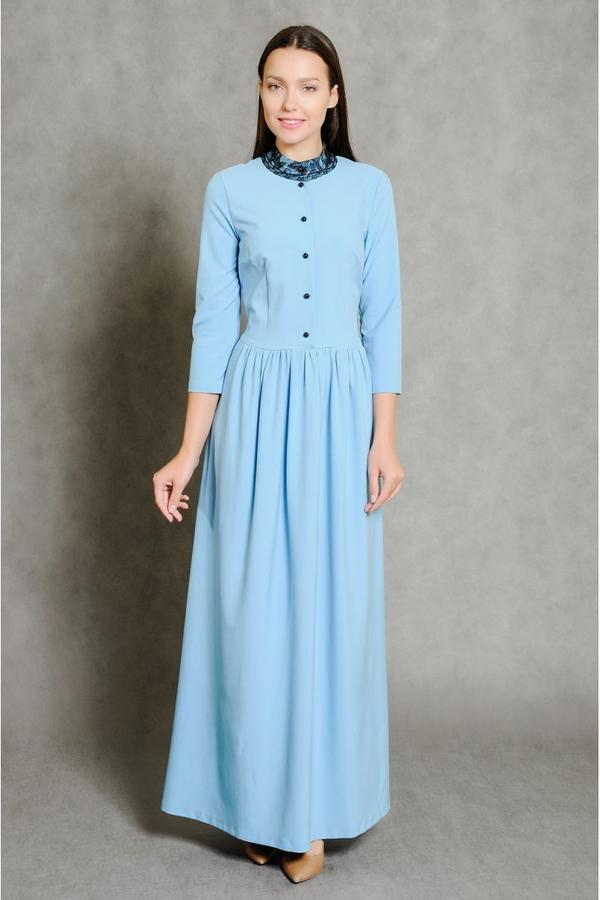 Платье арт. 51035 голубой