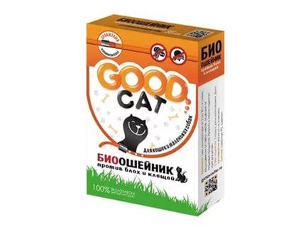 ОШЕЙНИК от блох &quot;GOOD CAT- БИО&quot;для КОШЕК  35см. ЧЁРНЫЙ 1*6шт.