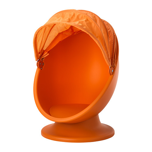 ИКЕА ПС ЛЁМСК Вращающееся кресло, оранжевый, светло-оранжевый