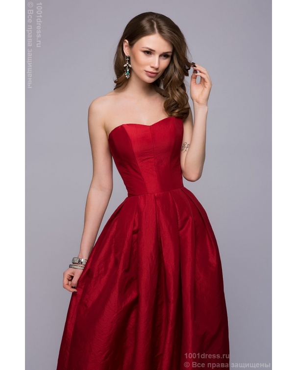 Платье-корсет красное длины макси в Хабаровске