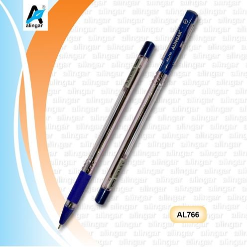 Ручка шариковая  c маслян.стерж. 0,5 mm  &quot;ALINGAR&quot;( резин.держ.),синяя