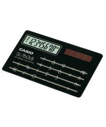 Калькулятор CASIO SL-760LB BK (8 разр., cолн. пит., черный, 86*54мм)