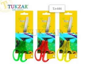 Tukzar Ножницы детские: цветные пластиковые ручки, лезвие 6,5 см.