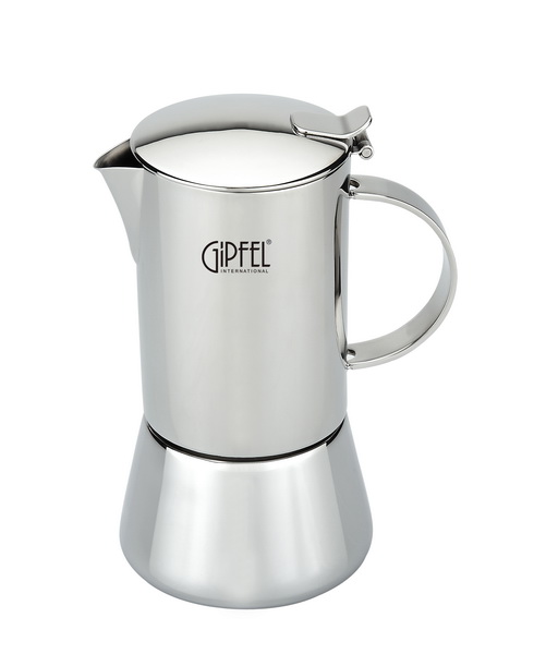 7120 GIPFEL Гейзерная кофеварка ISABELLA на 10 чашек (нерж. сталь)