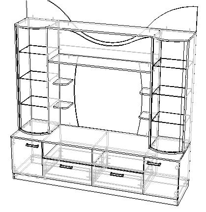 Схема тумбы и шкафов