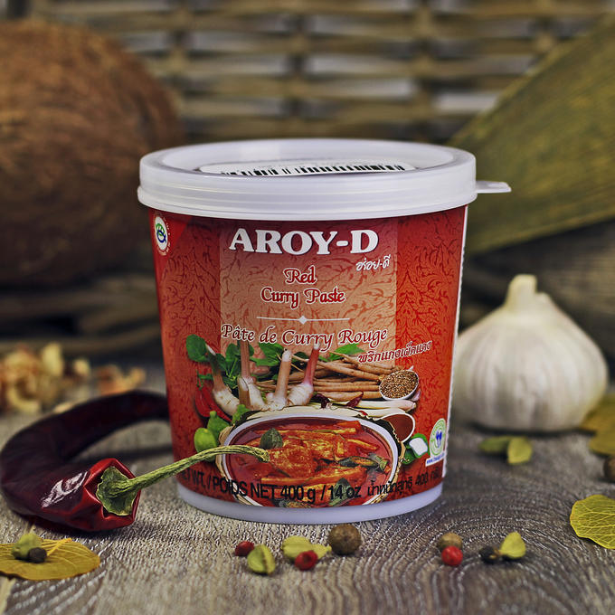 E. паста том ям 400 г пластик/банка aroy-d. D паста. паста tom kha. E.
