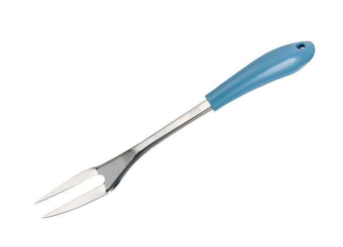 6516 GIPFEL Вилка для мяса CENTURION Светло-голубой цвет ручки Материал: S/S 18/0 (#430), PP&amp;TPR