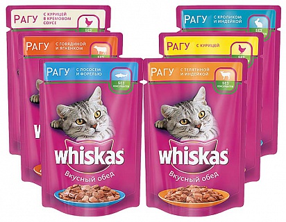 Жидкий корм для кошек Whiskas Вискас