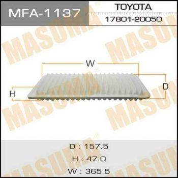 Воздушный фильтр A-1014 MASUMA (1/20)