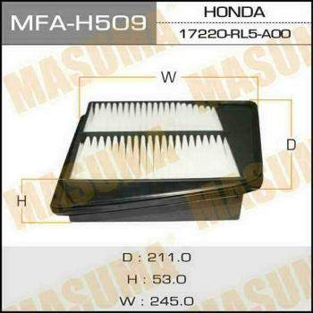 Воздушный фильтр A8515 MASUMA LHD HONDA/ ACCORD/ CU1/ V2400 (1/40)