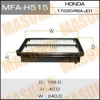 Воздушный фильтр MASUMA LHD HONDA/ CR-V/ RM1 11- (1/40)