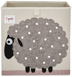 Коробка для хранения 3 Sprouts Бежевая овечка