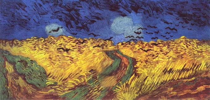 Купальник «Вороны над пшеничным полем» Ван Гог
