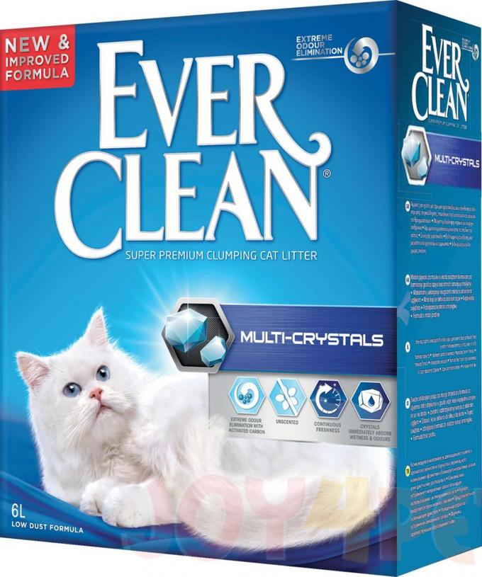 Ever Clean Multi Crystals наполнитель бентонит без запаха 10 кг 10 л, шт