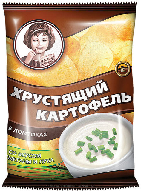 Яшкино Чипсы Хрустящий картофель в ломтиках 40г/30 Смет.-лук
