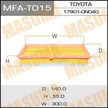Воздушный фильтр A-1520 MASUMA TOYOTA/ YARIS/ NLP90 08- (1/20)