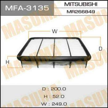 Воздушный фильтр A-3012 MASUMA (1/40)
