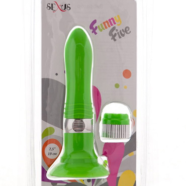 Sexus Funny Five вибратор, зеленый