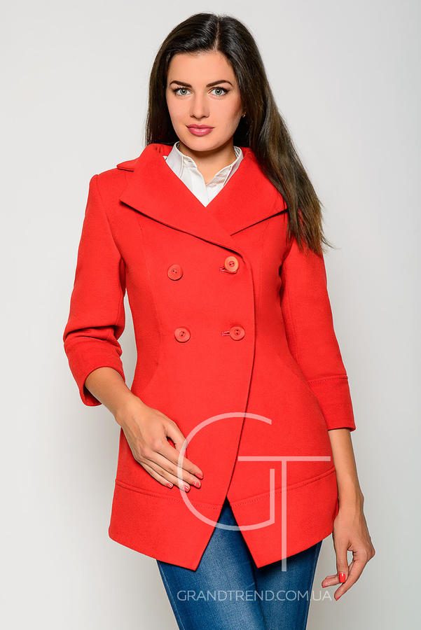 Пальто П-016, (Красный).